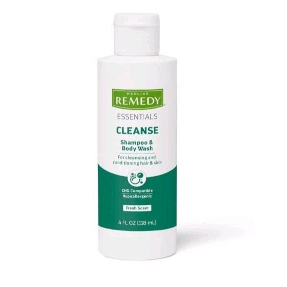 Medline Remedy Shampoo And Body Wash 4‎ Fl Oz Hypoallergenic Gel Cleanser